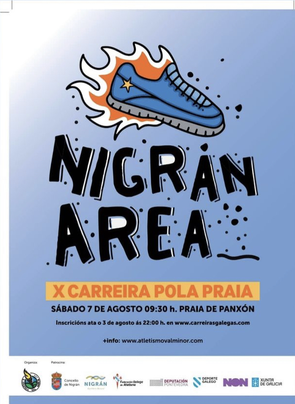 X carrera por la playa Nigrán Area