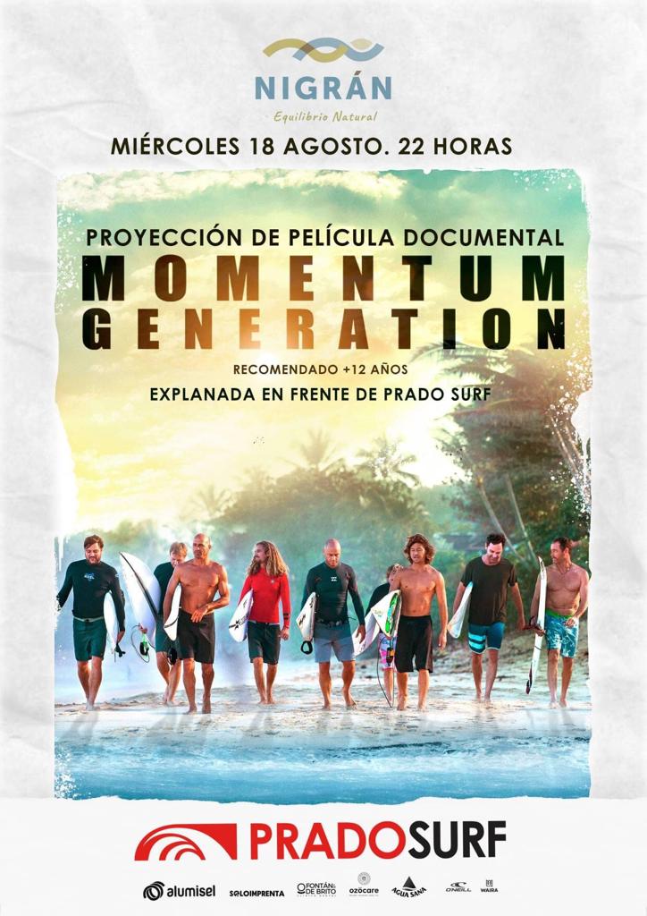Película documental Momentum generation en Playa de Patos (Nigrán)