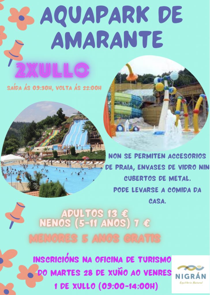 Excursión al parque acuático de Amarante desde Nigrán